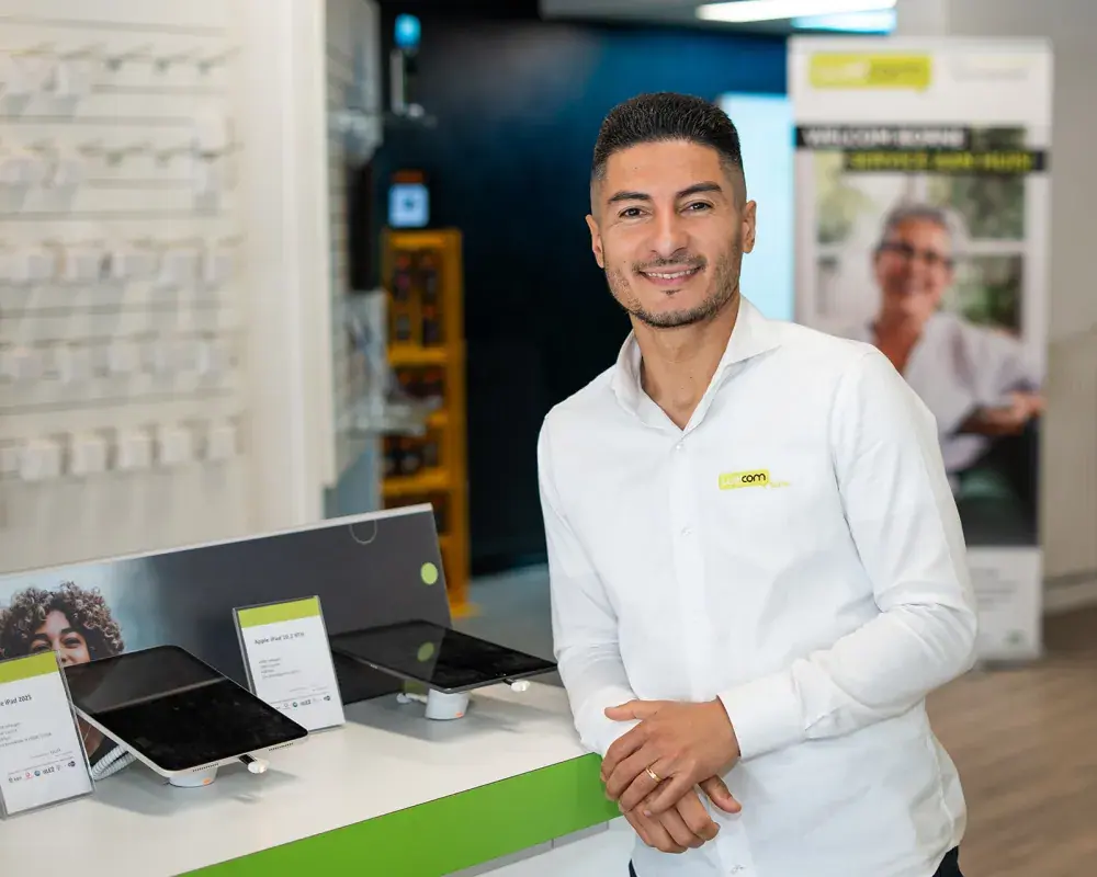 Partner Welcom Borne in de winkel